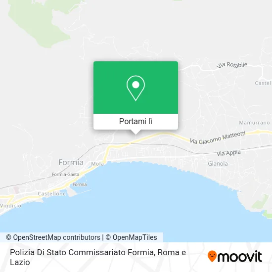 Mappa Polizia Di Stato Commissariato Formia