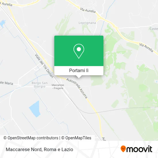Mappa Maccarese Nord
