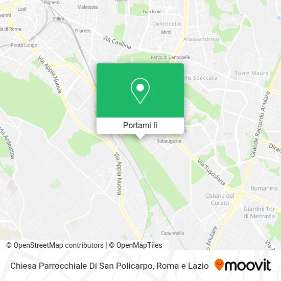 Mappa Chiesa Parrocchiale Di San Policarpo