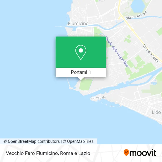 Mappa Vecchio Faro Fiumicino
