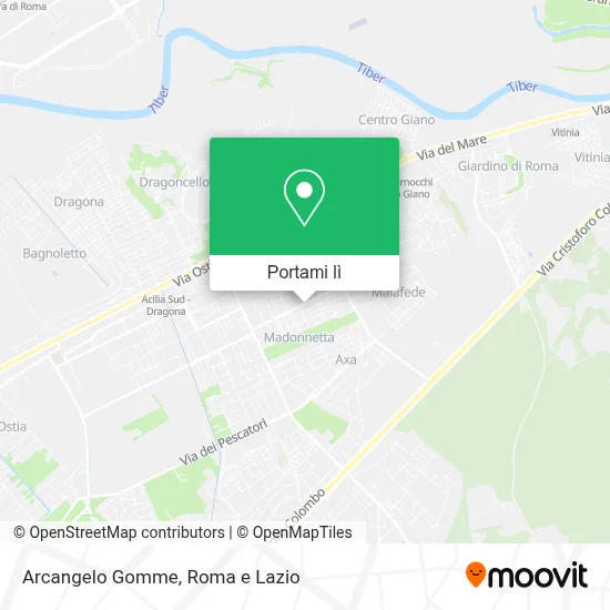 Mappa Arcangelo Gomme