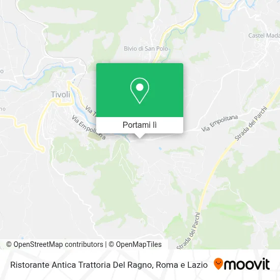 Mappa Ristorante Antica Trattoria Del Ragno