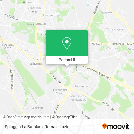 Mappa Spiaggia La Bufalara