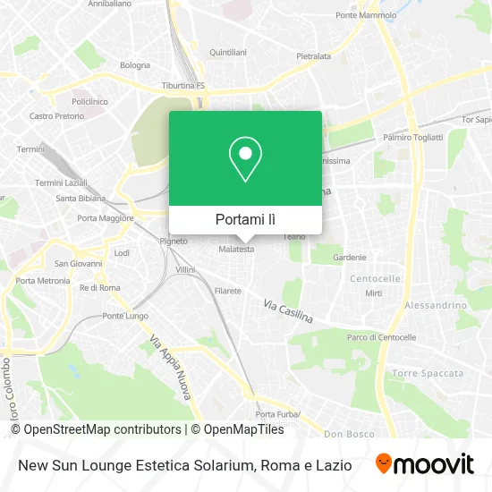 Mappa New Sun Lounge Estetica Solarium