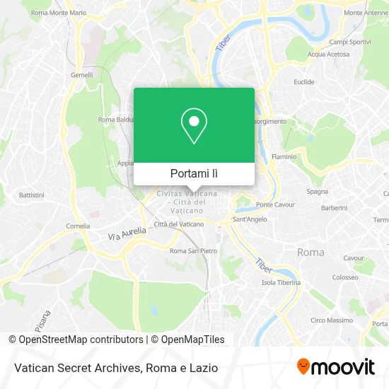 Mappa Vatican Secret Archives