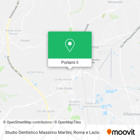 Mappa Studio Dentistico Massimo Martini