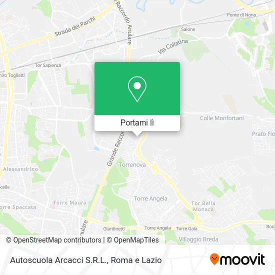 Mappa Autoscuola Arcacci S.R.L.