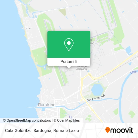 Mappa Cala Goloritze, Sardegna