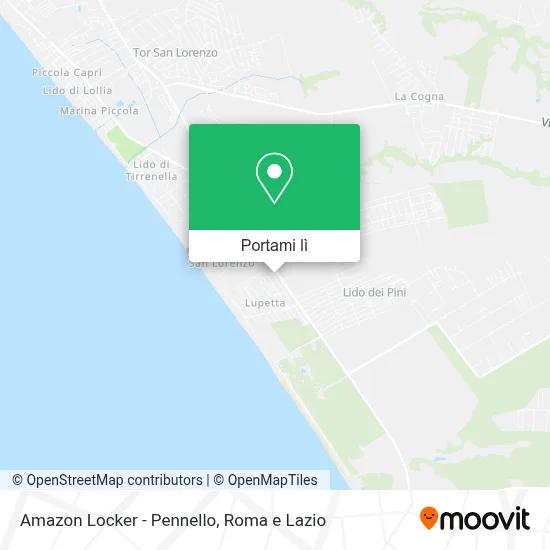 Mappa Amazon Locker - Pennello