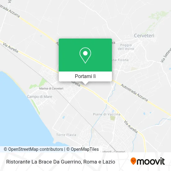 Mappa Ristorante La Brace Da Guerrino