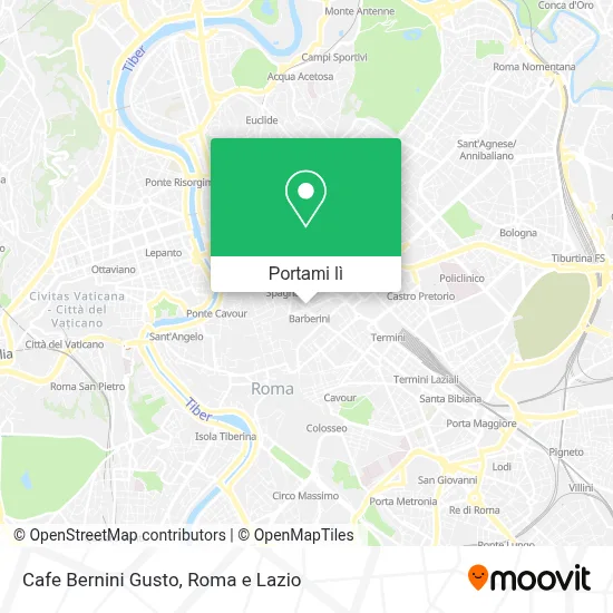 Mappa Cafe Bernini Gusto