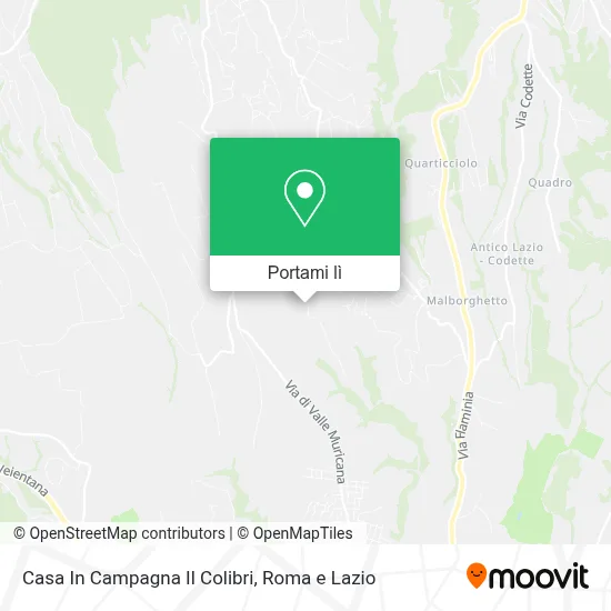 Mappa Casa In Campagna Il Colibri