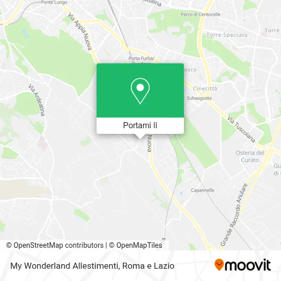 Mappa My Wonderland Allestimenti