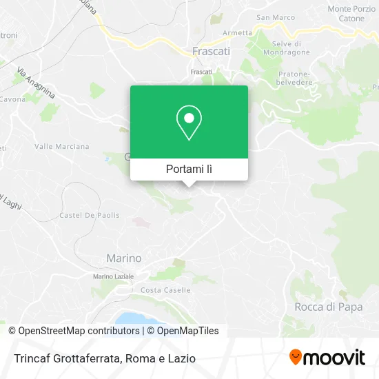 Mappa Trincaf Grottaferrata