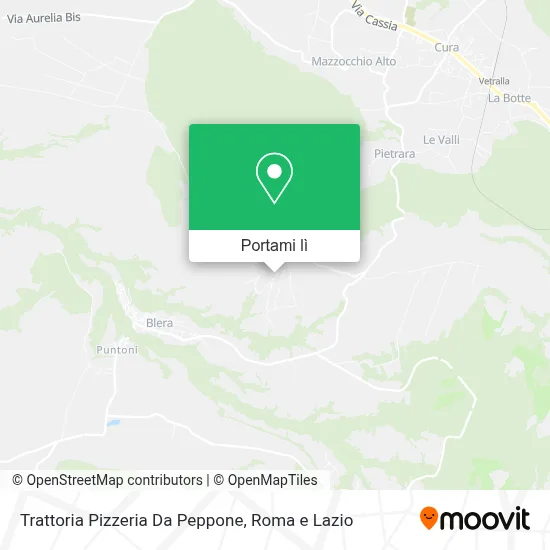 Mappa Trattoria Pizzeria Da Peppone