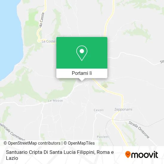 Mappa Santuario Cripta Di Santa Lucia Filippini