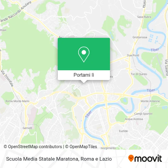Mappa Scuola Media Statale Maratona