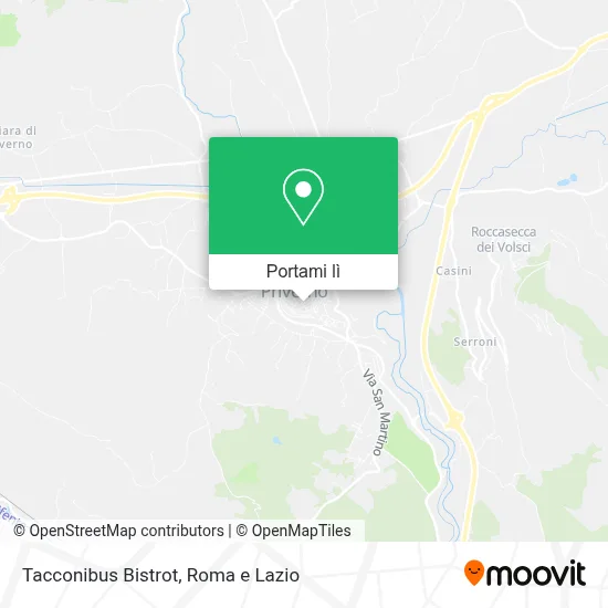 Mappa Tacconibus Bistrot
