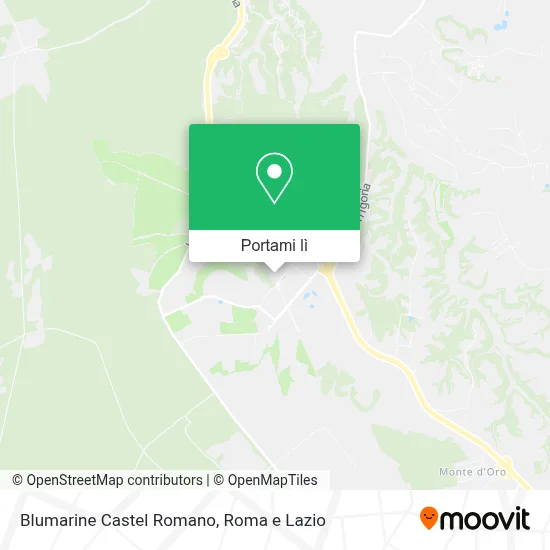 Mappa Blumarine Castel Romano