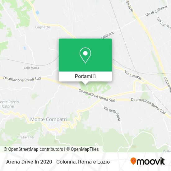 Mappa Arena Drive-In 2020 - Colonna