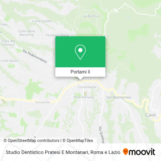 Mappa Studio Dentistico Pratesi E Montanari