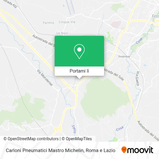 Mappa Carloni Pneumatici Mastro Michelin