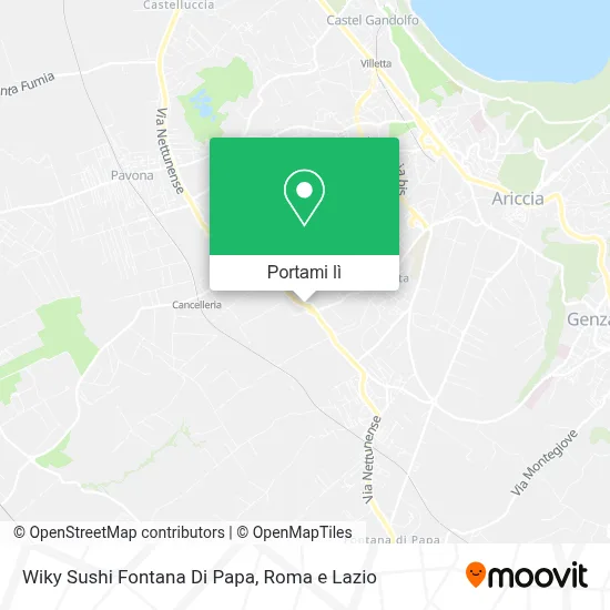 Mappa Wiky Sushi Fontana Di Papa