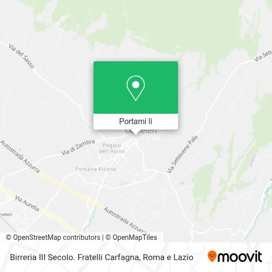 Mappa Birreria III Secolo. Fratelli Carfagna