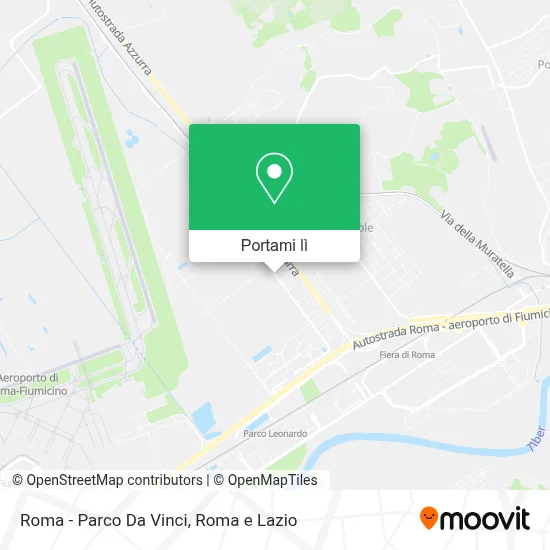 Mappa Roma - Parco Da Vinci