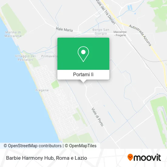 Mappa Barbie Harmony Hub