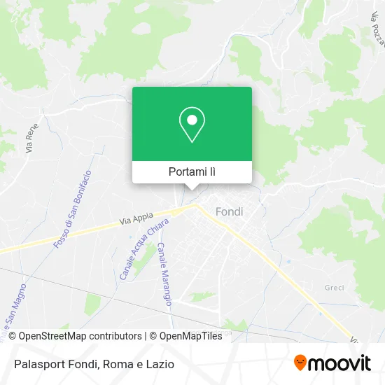 Mappa Palasport Fondi