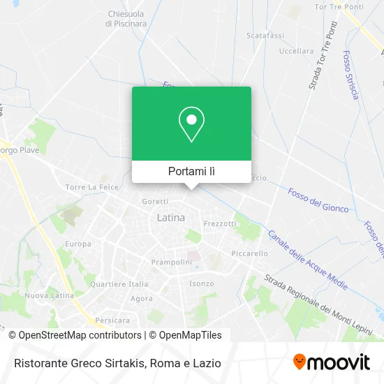 Mappa Ristorante Greco Sirtakis