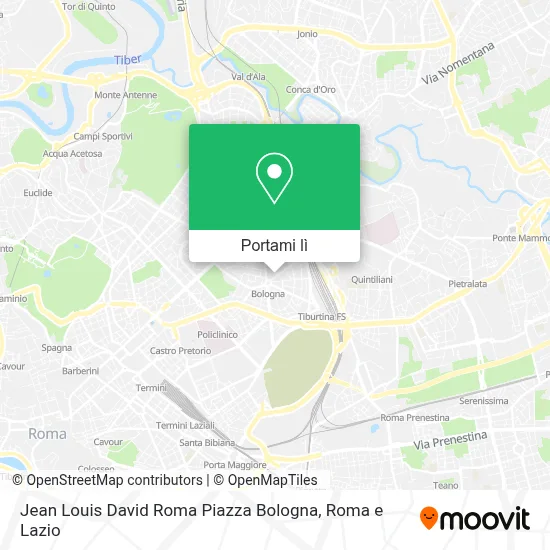 Mappa Jean Louis David Roma Piazza Bologna