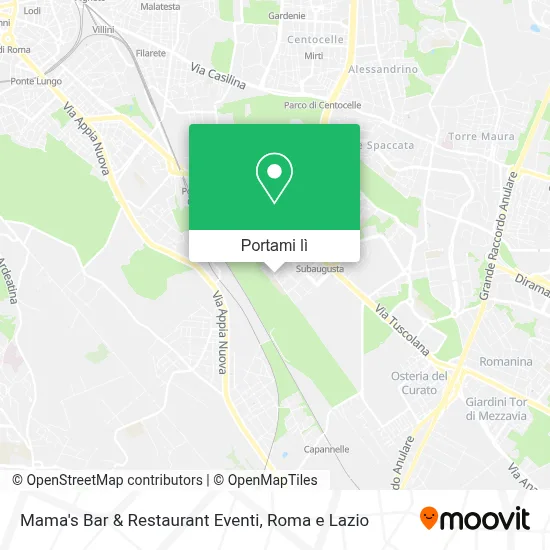 Mappa Mama's Bar & Restaurant Eventi
