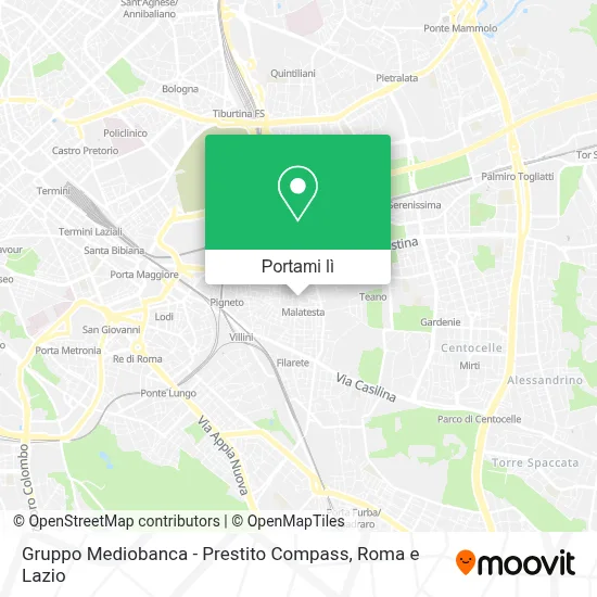 Mappa Gruppo Mediobanca - Prestito Compass