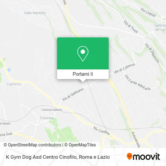 Mappa K Gym Dog Asd Centro Cinofilo