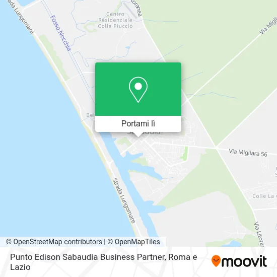 Mappa Punto Edison Sabaudia Business Partner