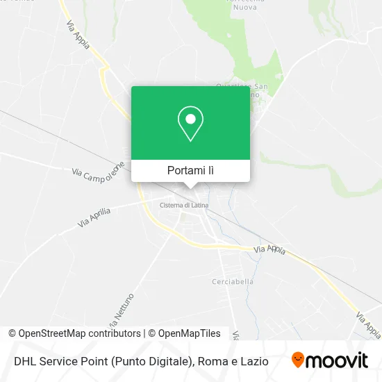 Mappa DHL Service Point (Punto Digitale)