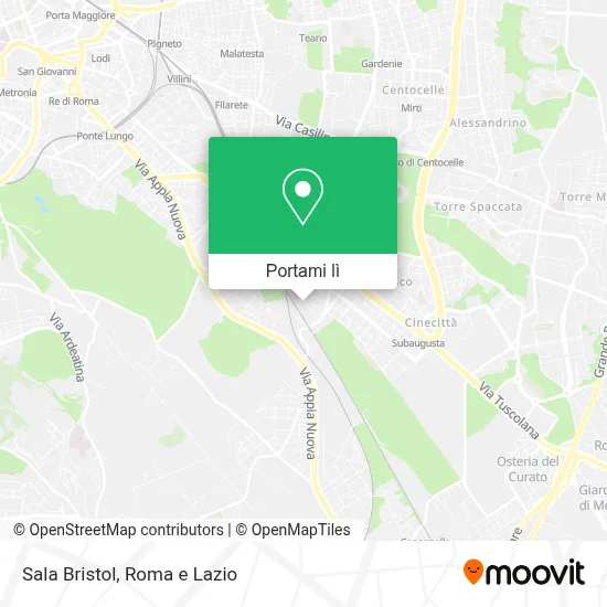 Mappa Sala Bristol