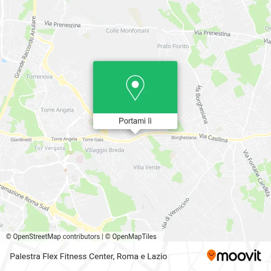 Mappa Palestra Flex Fitness Center