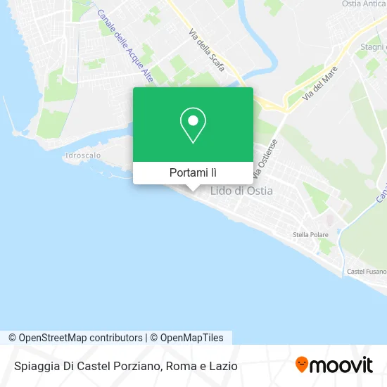 Mappa Spiaggia Di Castel Porziano