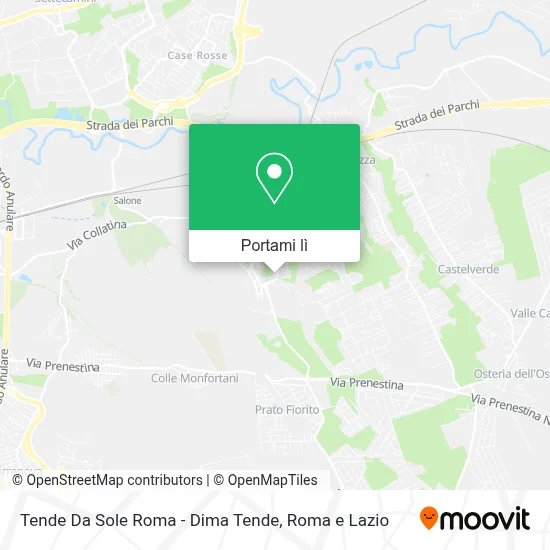Mappa Tende Da Sole Roma - Dima Tende
