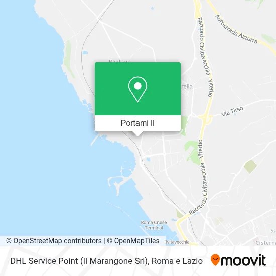Mappa DHL Service Point (Il Marangone Srl)