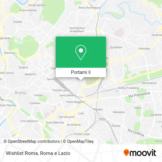 Mappa Wishlist Roma