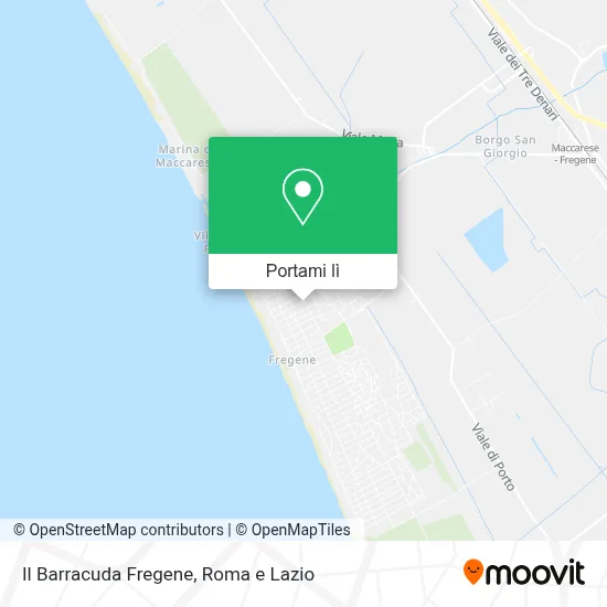 Mappa Il Barracuda Fregene
