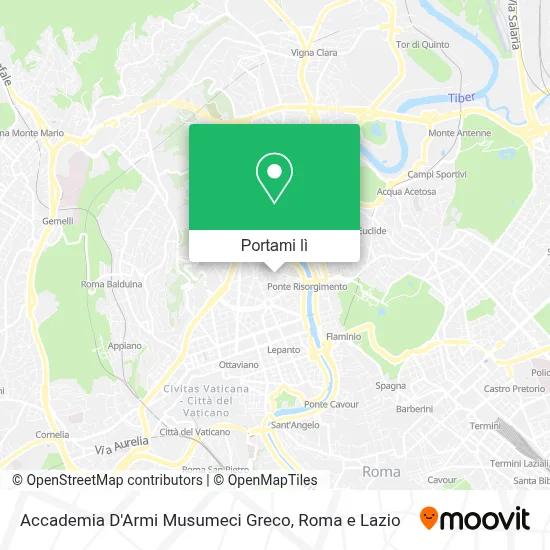 Mappa Accademia D'Armi Musumeci Greco