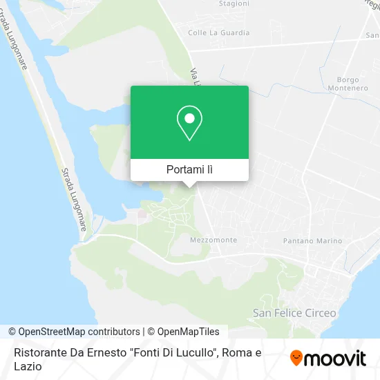 Mappa Ristorante Da Ernesto "Fonti Di Lucullo"