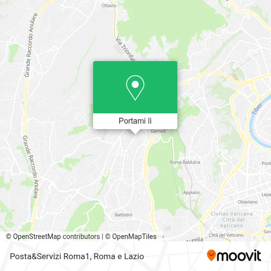 Mappa Posta&Servizi Roma1