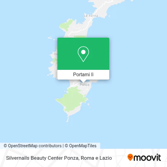 Mappa Silvernails Beauty Center Ponza