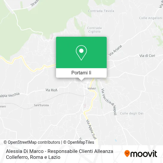 Mappa Alessia Di Marco - Responsabile Clienti Alleanza Colleferro